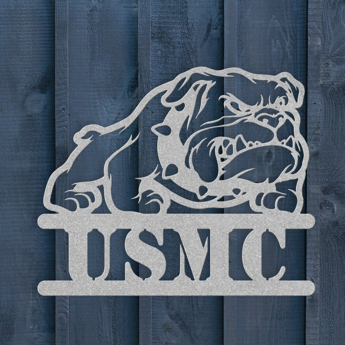USMC Devil Dog Metal Wall Sign - BullyBellyMetal Sign