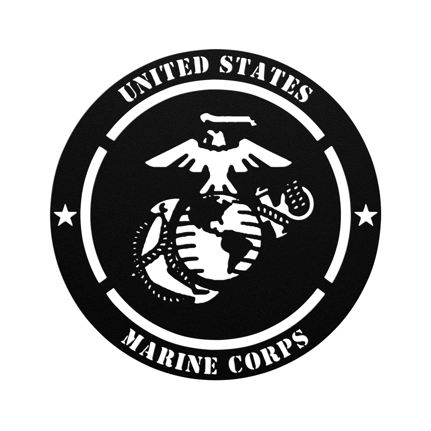 USMC Metal Wall Sign – Personalized Marine Corps Tribute for Enlistment, Promotion, or Retirement - BullyBellyMetal Sign