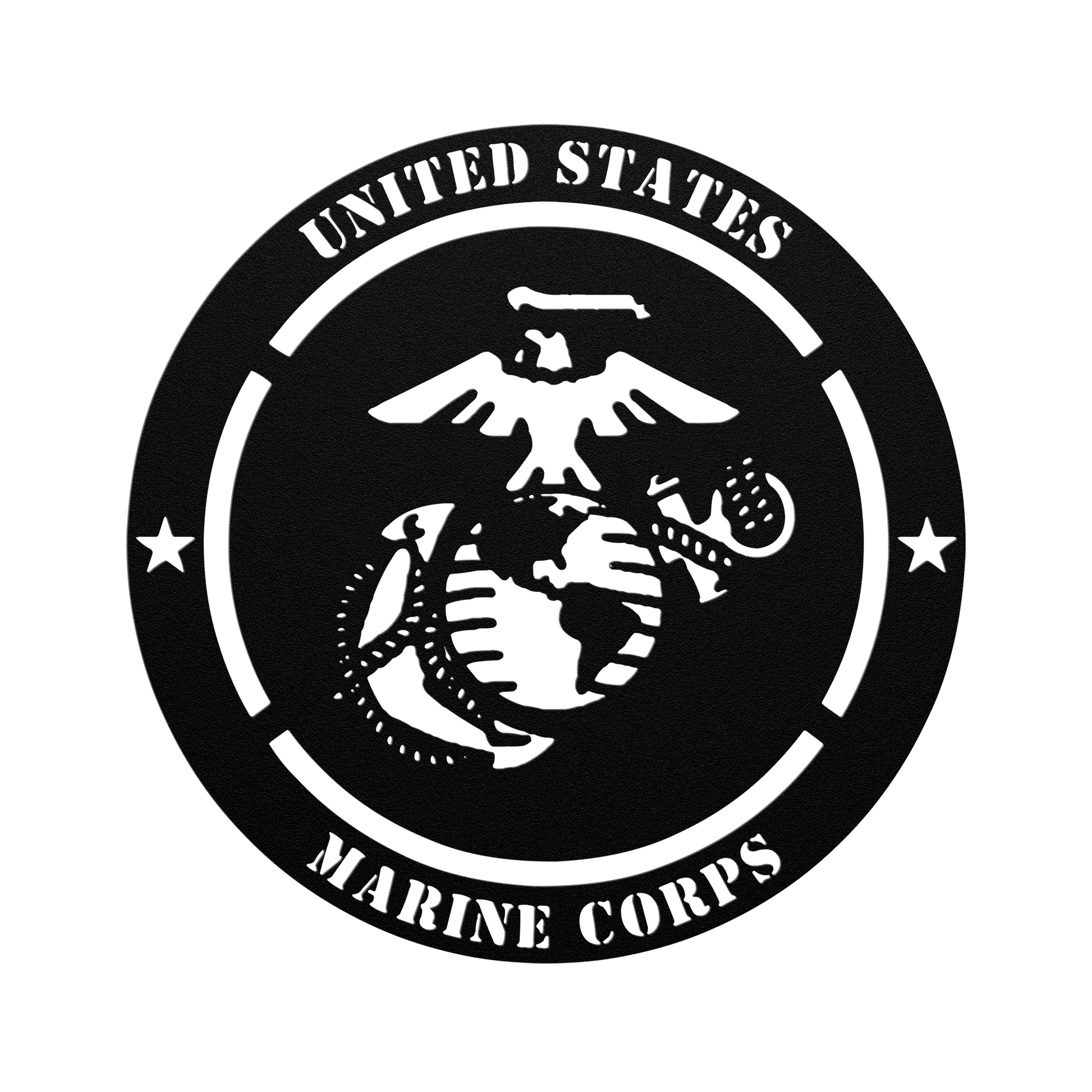 USMC Metal Wall Sign – Personalized Marine Corps Tribute for Enlistment, Promotion, or Retirement - BullyBellyMetal Sign