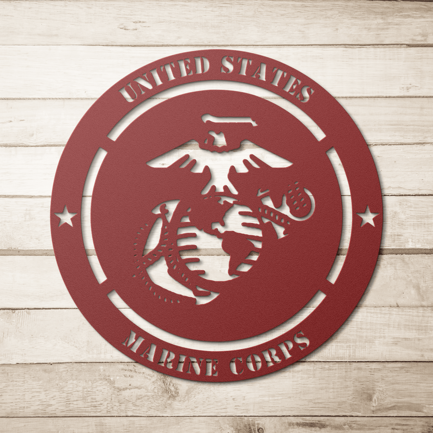 USMC Metal Wall Sign – Personalized Marine Corps Tribute for Enlistment, Promotion, or Retirement - BullyBellyMetal Sign