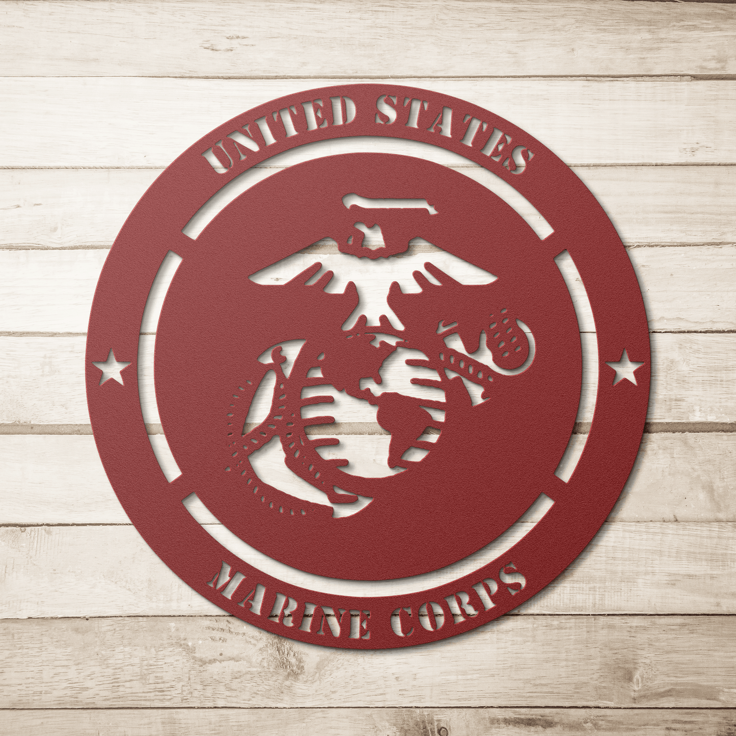 USMC Metal Wall Sign – Personalized Marine Corps Tribute - BullyBellyMetal Sign