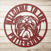 Welcome to Our Home Metal Wall Sign - BullyBellyMetal Sign