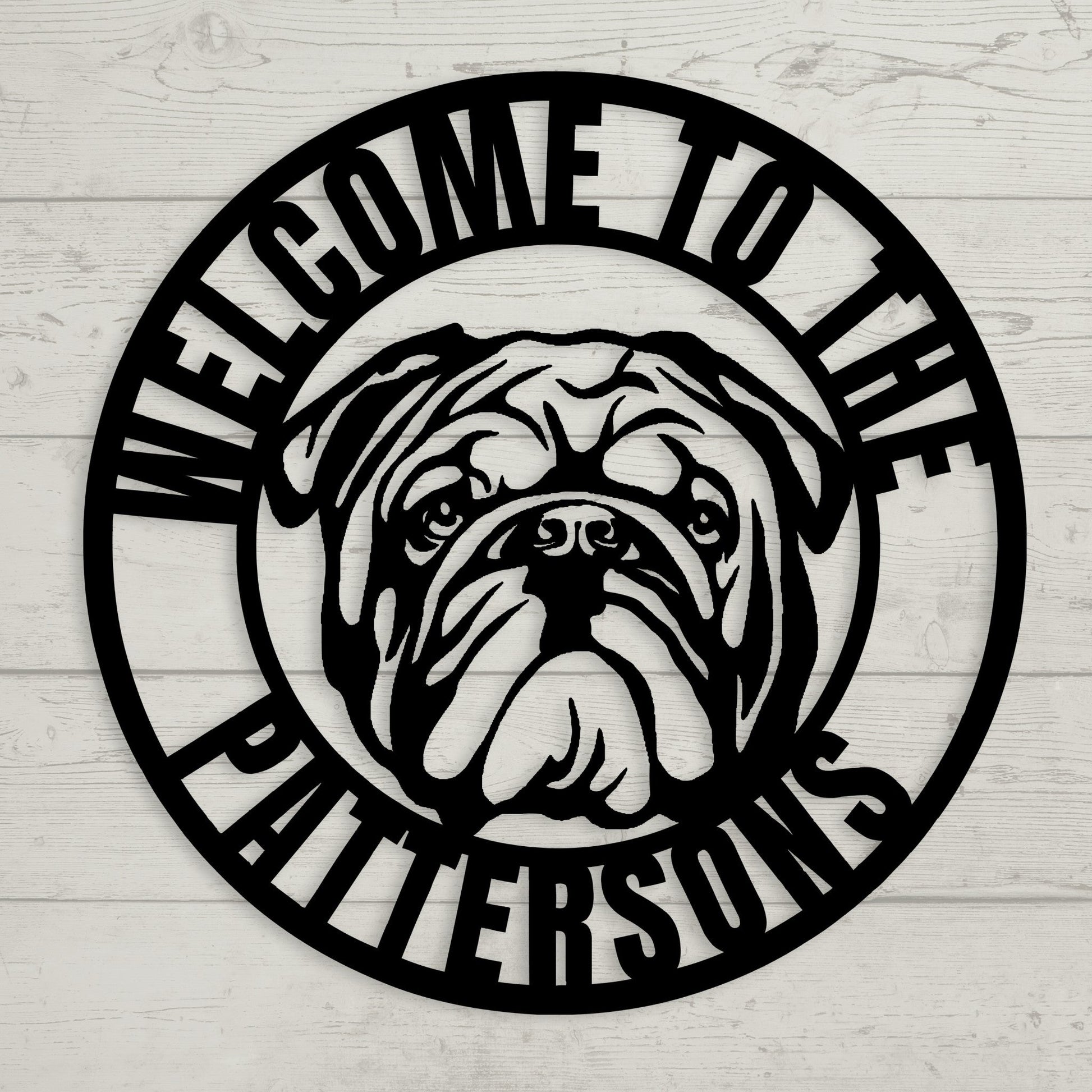Welcome to Our Home Metal Wall Sign - BullyBellyMetal Sign