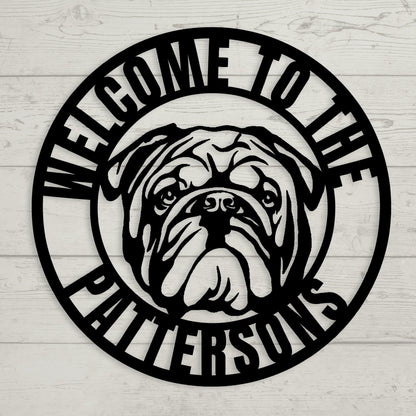 Welcome to Our Home Metal Wall Sign - BullyBellyMetal Sign