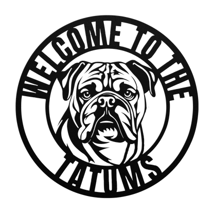 Welcome to Our Home Metal Wall Sign - BullyBellyMetal Sign