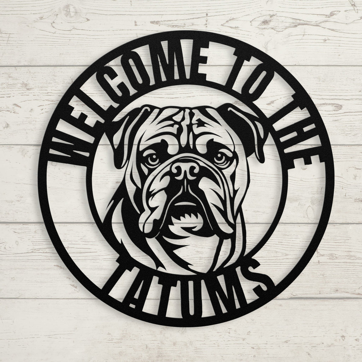 Welcome to Our Home Metal Wall Sign - BullyBellyMetal Sign