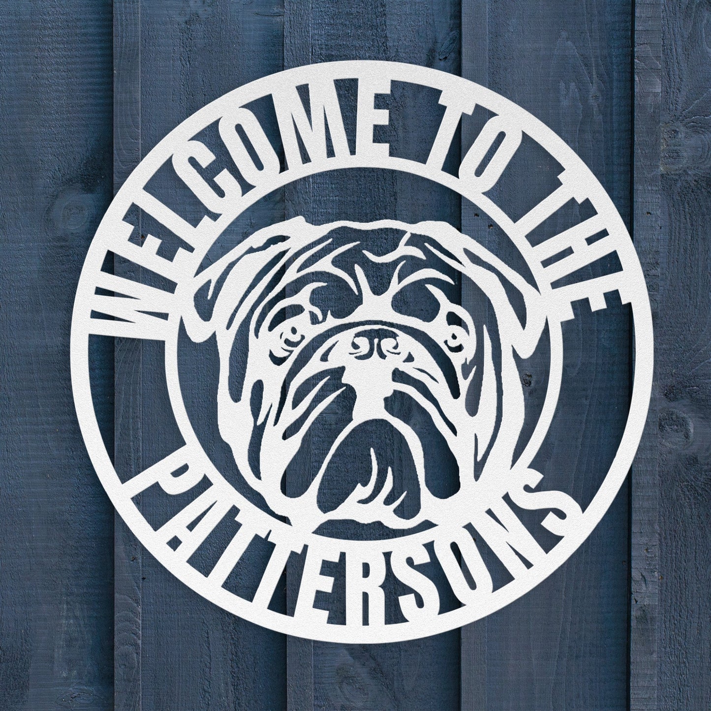 Welcome to Our Home Metal Wall Sign - BullyBellyMetal Sign