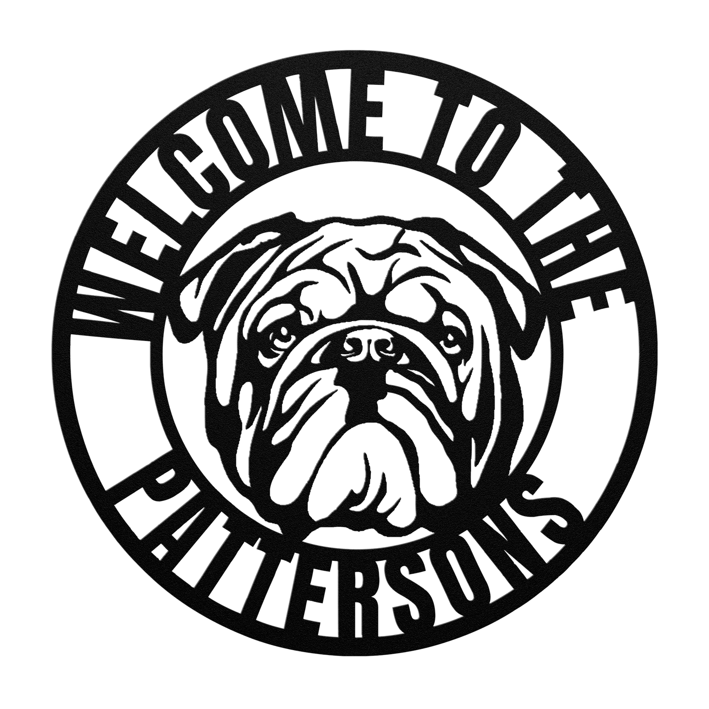 Welcome to Our Home Metal Wall Sign - BullyBellyMetal Sign