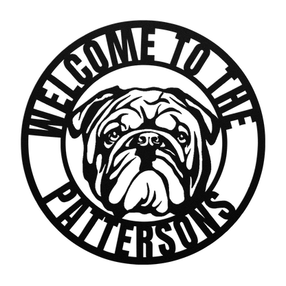 Welcome to Our Home Metal Wall Sign - BullyBellyMetal Sign