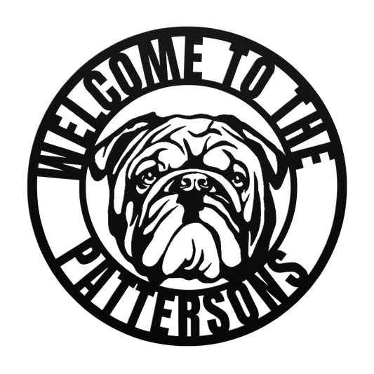 Welcome to Our Home Metal Wall Sign - BullyBellyMetal Sign