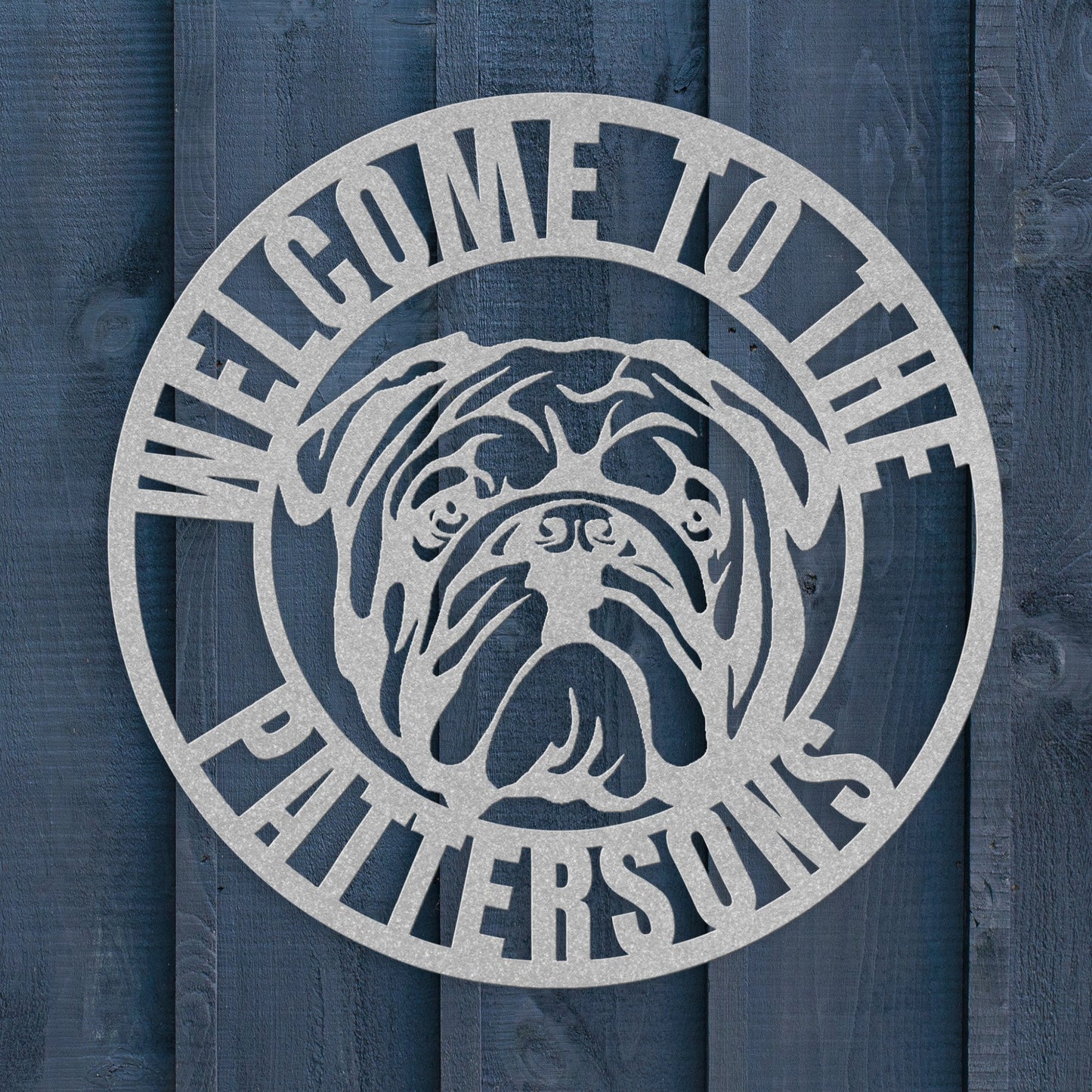 Welcome to Our Home Metal Wall Sign - BullyBellyMetal Sign