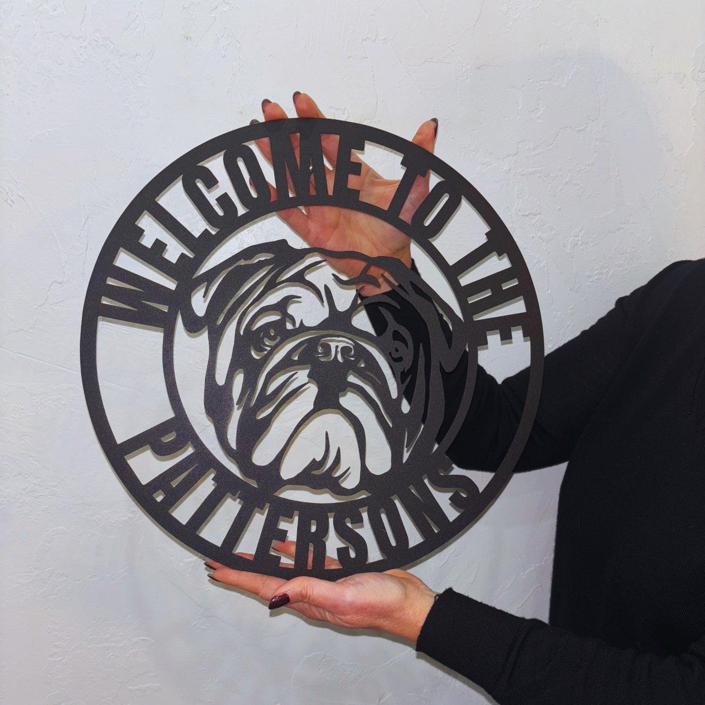 Welcome to Our Home Metal Wall Sign - BullyBellyMetal Sign