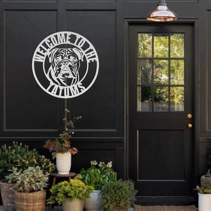Welcome to Our Home Metal Wall Sign - BullyBellyMetal Sign
