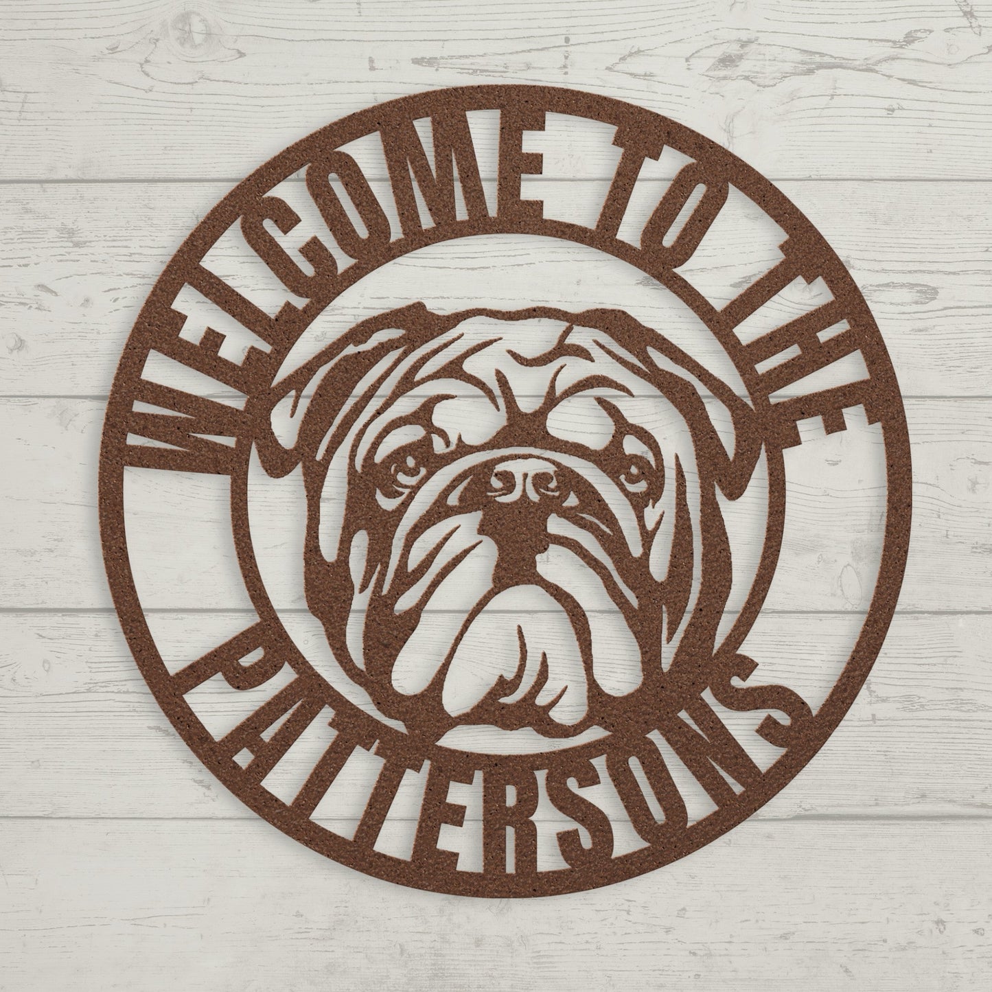 Welcome to Our Home Metal Wall Sign - BullyBellyMetal Sign