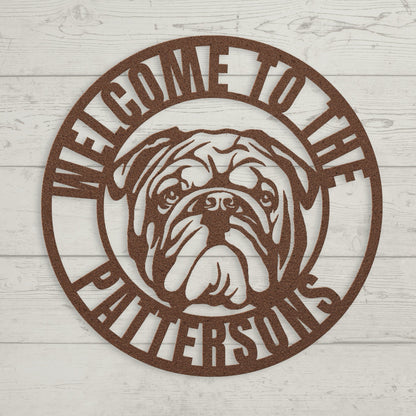 Welcome to Our Home Metal Wall Sign - BullyBellyMetal Sign