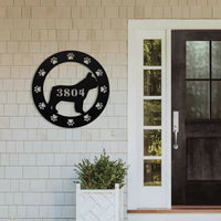 Adresse de la Maison Metal Wall Art - BullyBellyWall Art