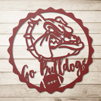 Bulldog Fan Metal Wall Art - BullyBellyWall Art