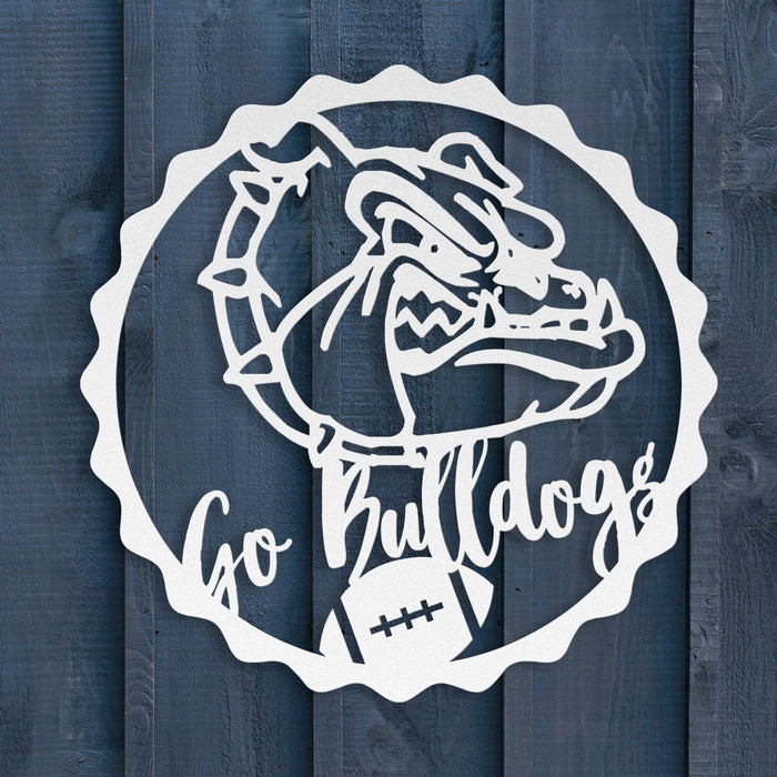 Bulldog Fan Metal Wall Art - BullyBellyWall Art