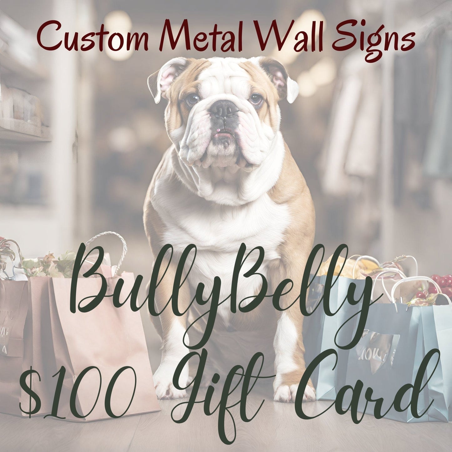 BullyBelly Metal Wall and Lawn Art Gift Card - BullyBellyHome Decor