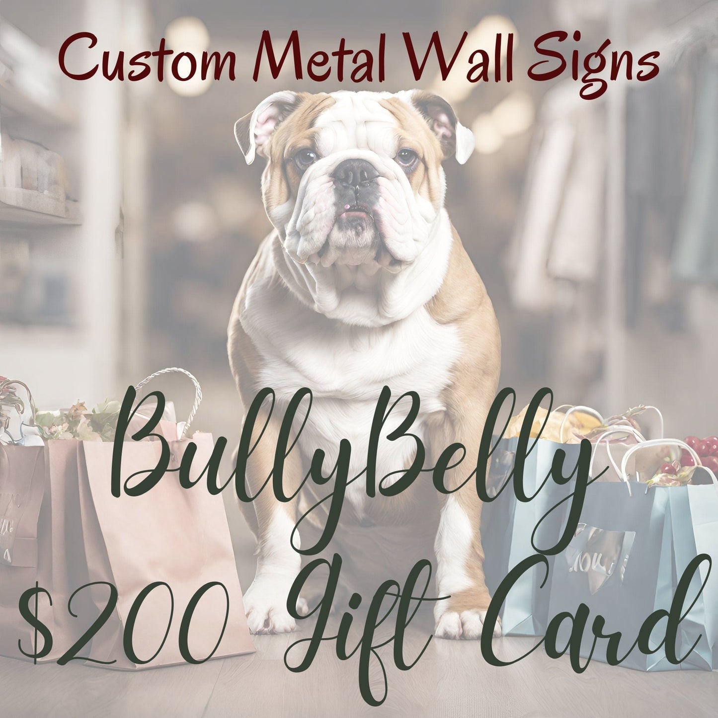 BullyBelly Metal Wall and Lawn Art Gift Card - BullyBellyHome Decor