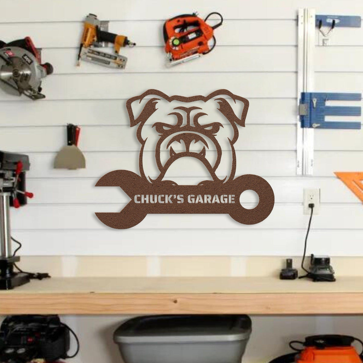 Custom Garage Metal Wall Sign - BullyBellyWall Art