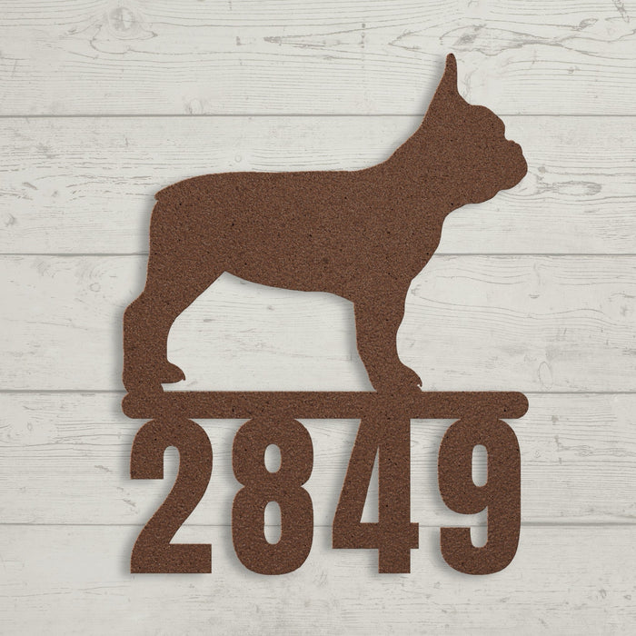 Destination French Bulldog Home Metal Sign - BullyBellyWall Art