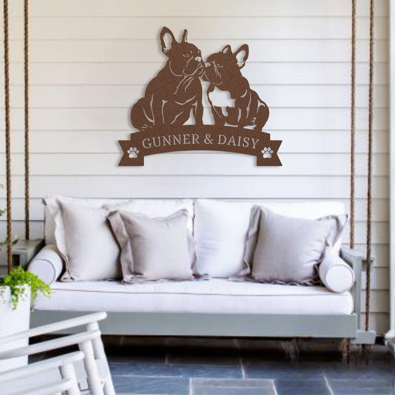 Frenchie Eternal Love Metal Wall Art - BullyBelly