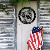 Marine Corps Bulldog Metal Wall Art - BullyBelly