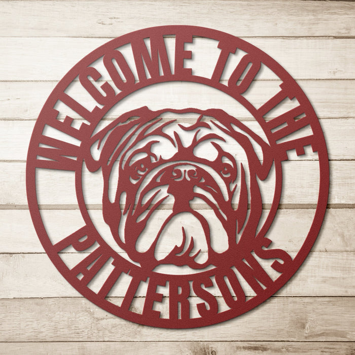 Welcome to Our Home Metal Wall Sign - BullyBellyWall Art