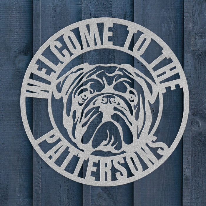 Welcome to Our Home Metal Wall Sign - BullyBellyWall Art