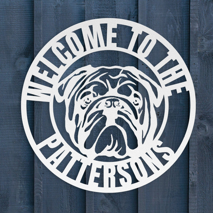 Welcome to Our Home Metal Wall Sign - BullyBellyWall Art