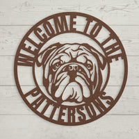 Welcome to Our Home Metal Wall Sign - BullyBelly