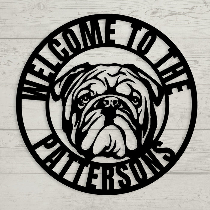 Welcome to Our Home Metal Wall Sign - BullyBellyWall Art